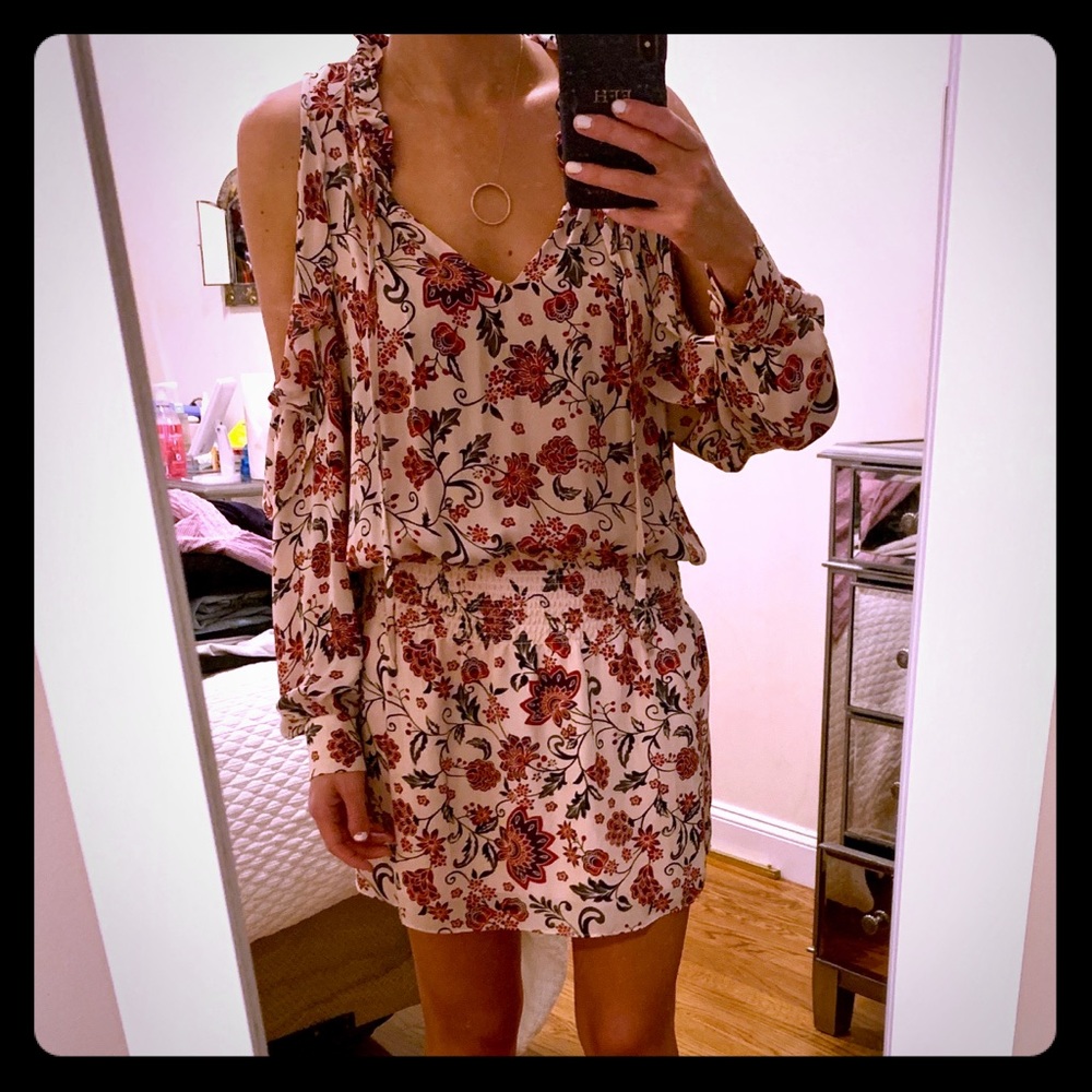 Parker Silk mini dress, Floral, Small - $45